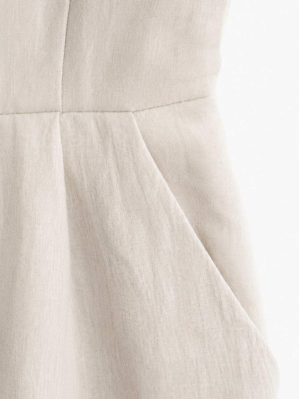 A New Day Women’s Strapless Jumpsuit Size Small Cream Wide Leg NWT - Picture 6 of 12